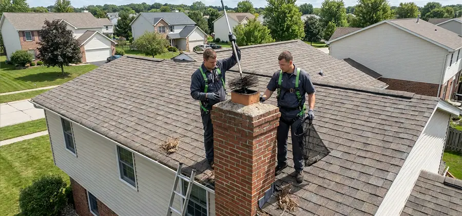 Bird Removal From Chimney in Hamburg