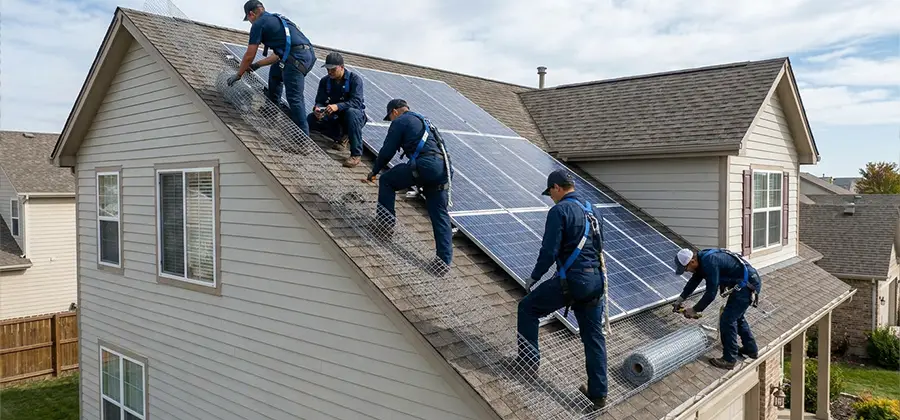 Pigeon Wire for Solar Panels in Hamburg